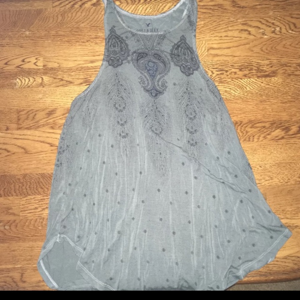 High-neck American Eagle Tank Top